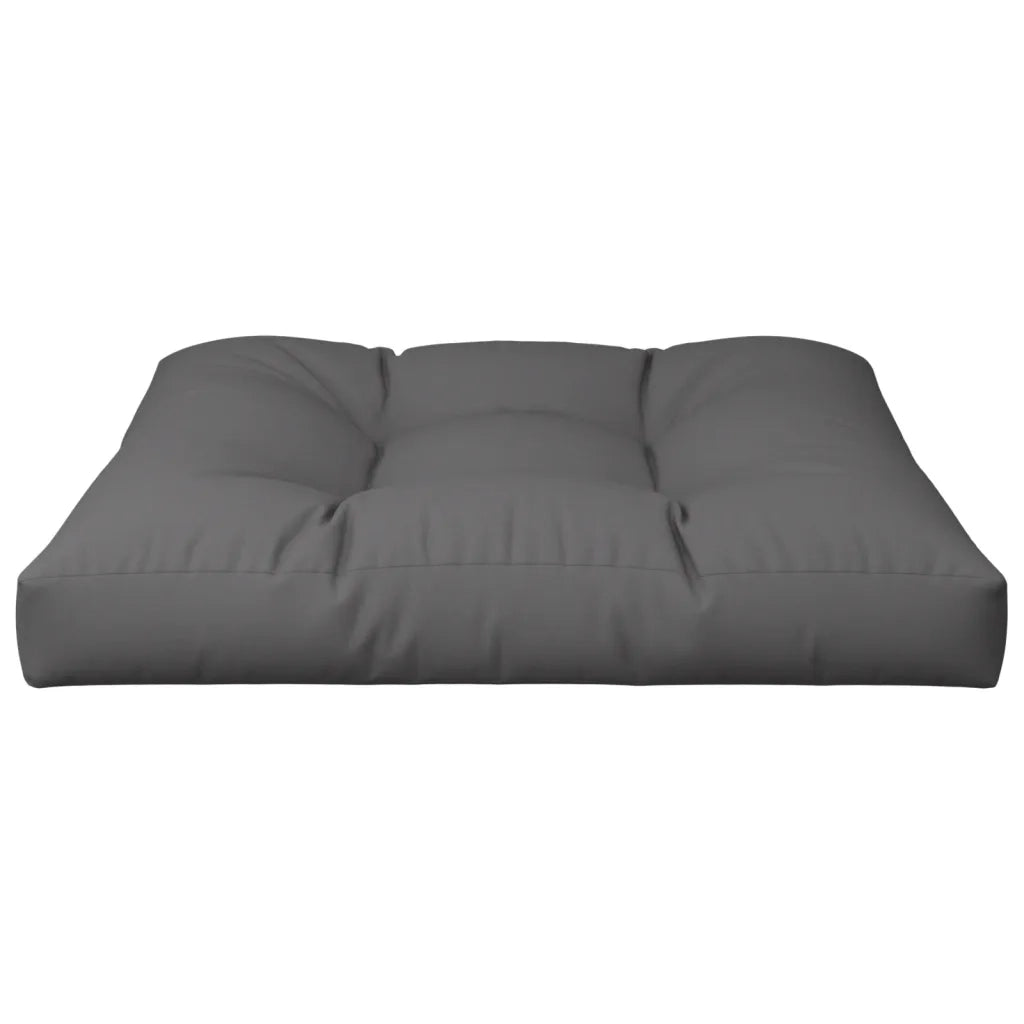 Cuscino per Pallet Antracite 70x70x12 cm in Tessuto
