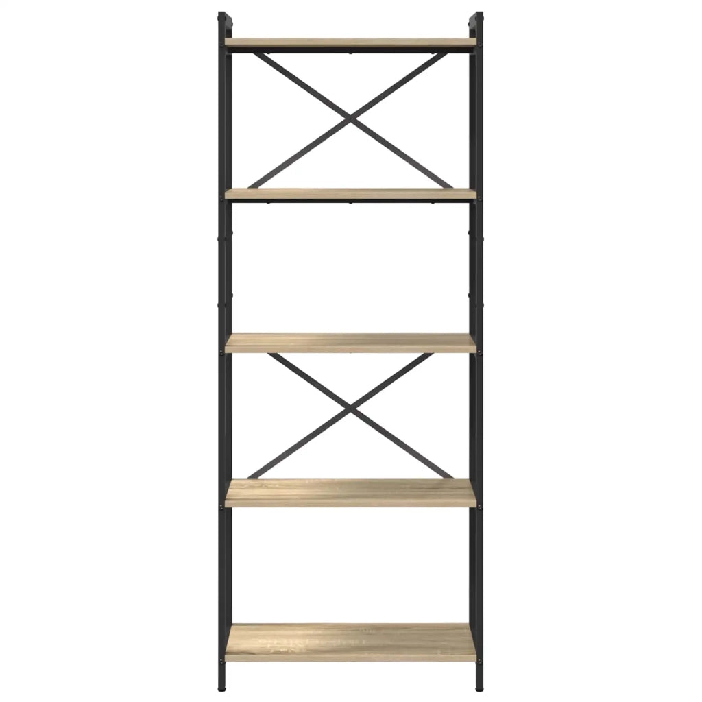 Libreria-Scaffale per Libri-Mobile di Stoccaggio Rovere Sonoma 60 x 30 x 155 cm Legno multistrato
