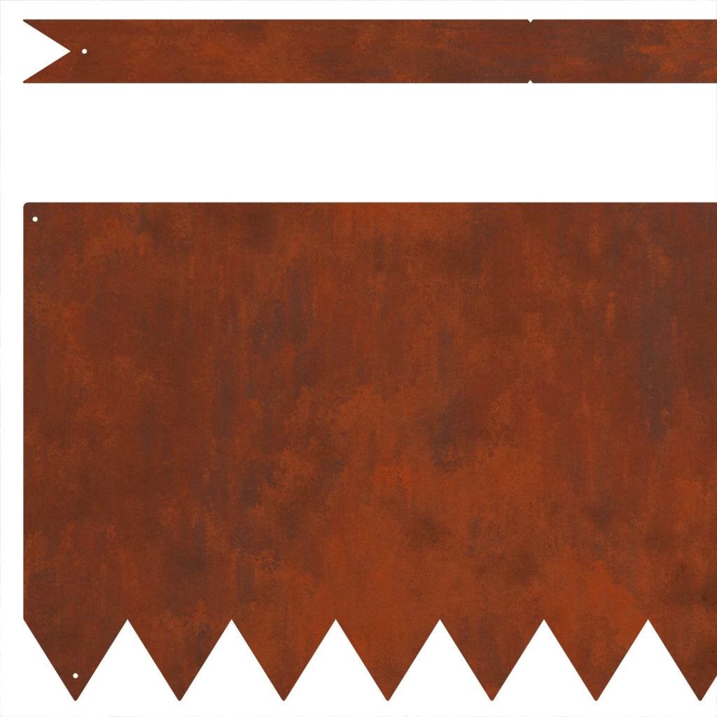Bordura per Prato 30 pz Ruggine 100 x 0,05 x 30 cm CFW1205140