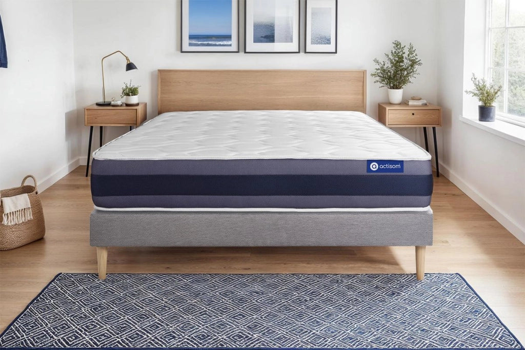 Kit rete e materasso Actiflex morpho 120x195cm - Spessore : 24cm - Molle insacchettate e memory foam - Bilanciato -