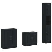 Set di armadietti da bagno in 3 pezzi UTRECHT Nero 3417487