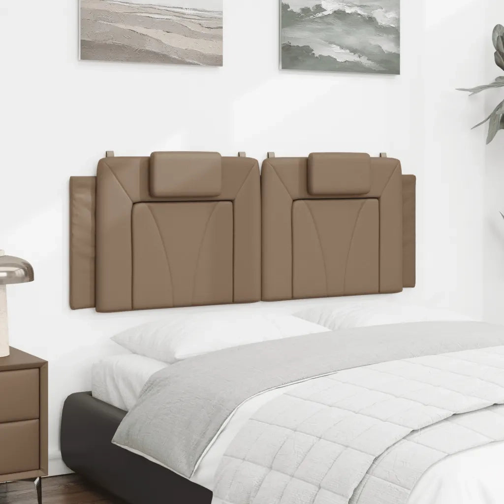 Cuscino Testiera Viana Cappuccino 140 cm in Similpelle 374794