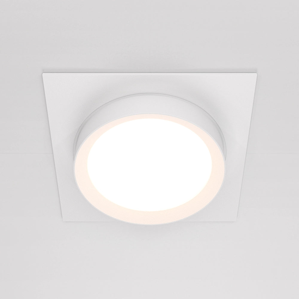 Faretto incasso soffitto Maytoni Hoop quadrato bianco GX53
