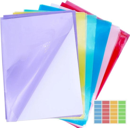 24 documenti A4 per la gestione e organizzazione del cartaceo, con cassetta apribile lateralmente e etichette adesive per note colorate.