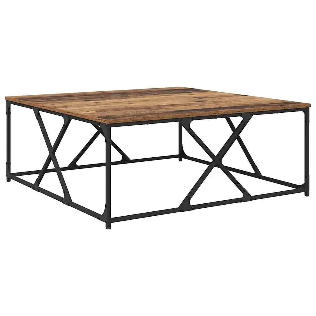 Tavolino da salotto | Tavolino da caff¨¨ | Tavolino da Soggiorno Legno vecchio 100 x 100 x 40 cm