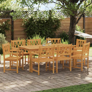 Panchina da esterno 8 pcs Naturale 56 x 55,5 x 90 cm 3416305