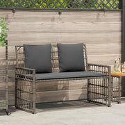 Panchina da esterno Grigio e Grigio Scuro 116 x 55 x 82 cm