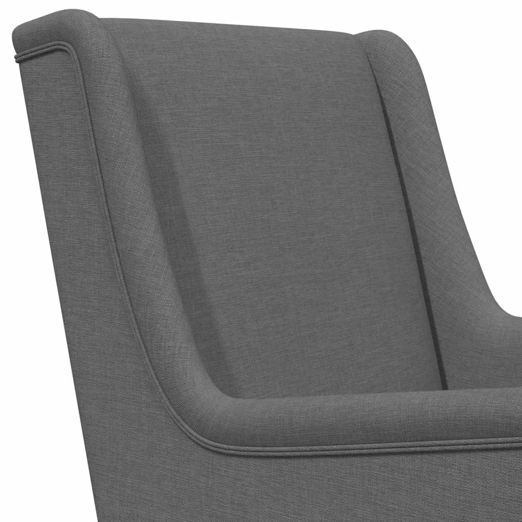 Poltrona-Divano Sedia-Poltroncina Grigio Scuro Tessuto 518720