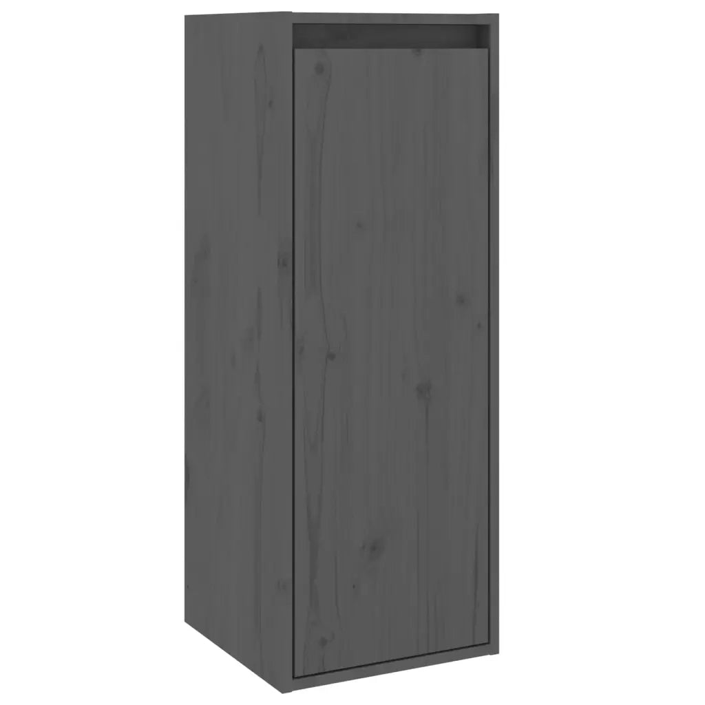 Pensile Grigio 30x30x80 cm in Legno Massello di Pino cod mxl 33393