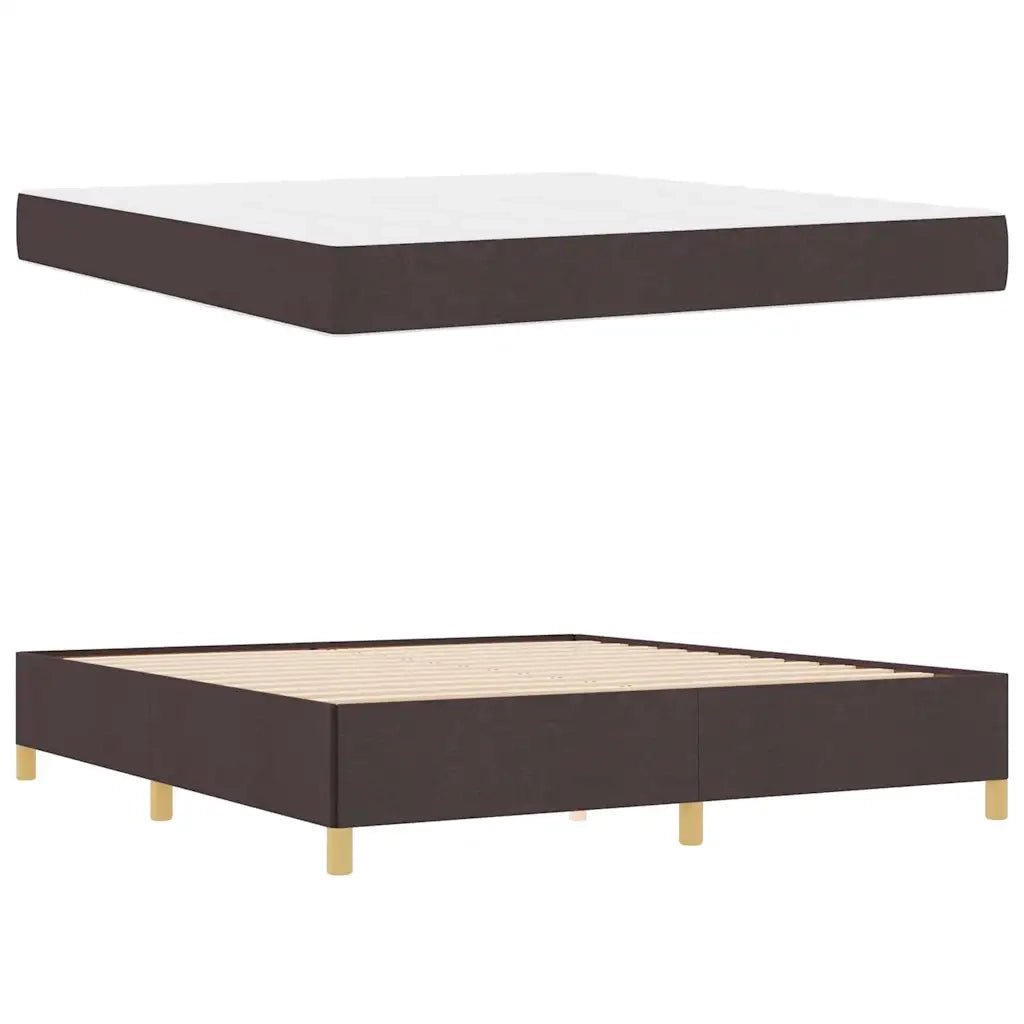 Struttura del letto Marrone Scuro 180 x 200 cm Tessuto 3398958