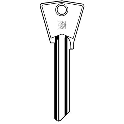 CHIAVE PIATTA GENTILI CIL6 SILCA - OTTONE NICHELATO- 10 pezzi