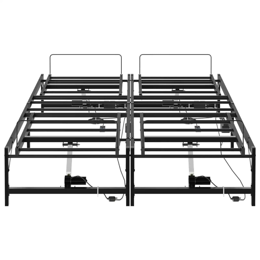 Telaio Letto Elettrico Regolabile Nero 137 x 190 cm Acciaio 3438619