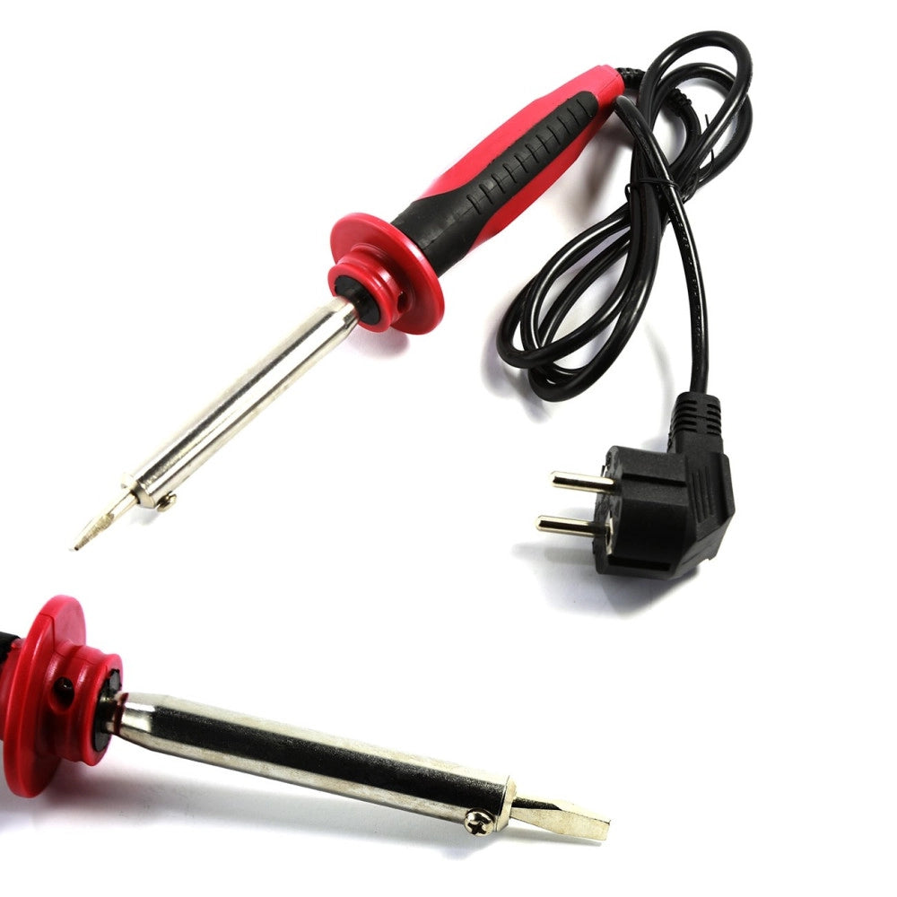 Trade Shop - Saldatore Stagno Saldatrice Elettrico A Saldatura Salda Punta Piatta 60w -
