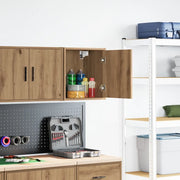 vidaXL Pensile per Garage Rovere Artigianale in Legno Multistrato