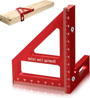 Hout lavorazione - 3D Arco quadrato Gradi 45/90 - Timoniere di alluminio Misure - Hout lavorazione Livello Driehoek Heerser Scribe - Multifunzionale Strumento di misura