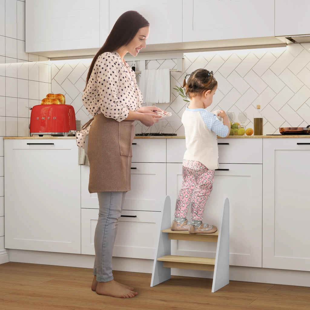 Scala a 2 Gradini per Bambini ¨C zephmum ¨C Bianco