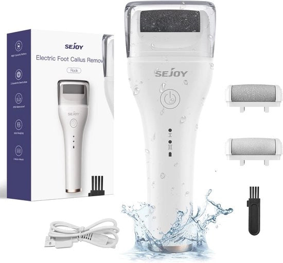 Elettroepilatore Ricaricabile per Piedi - Strumento Portatile e Idrorepellente per Pedicure Professionale