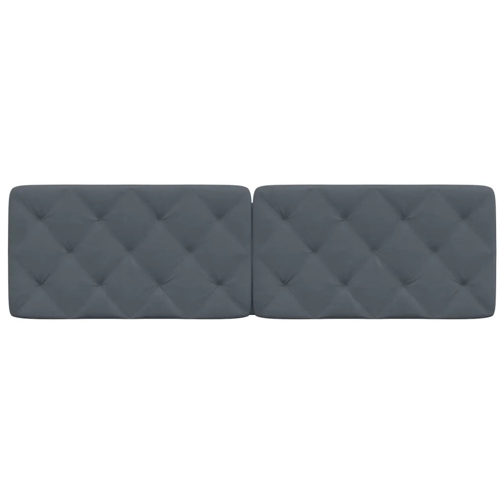 Cuscino Testiera Grigio Scuro 180 cm in Velluto CFW9209631