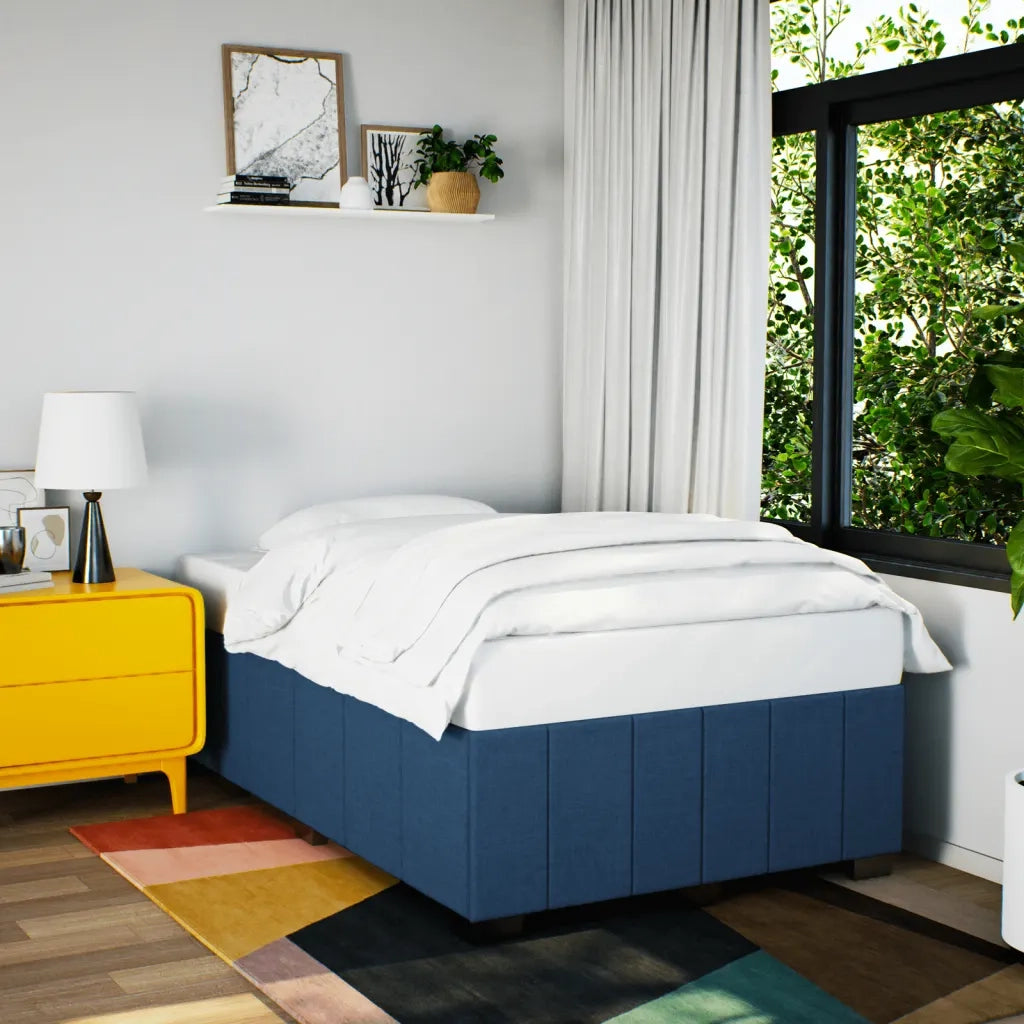 Giroletto senza Materasso Blu 120x200 cm in Tessuto