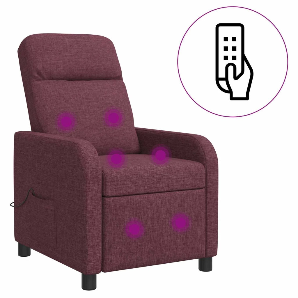 Divano Sedia-Poltrona Massaggiante Viola Tessuto 226632