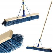 Scopa universale KADAX per strade e giardino, 100 cm, con manico.
