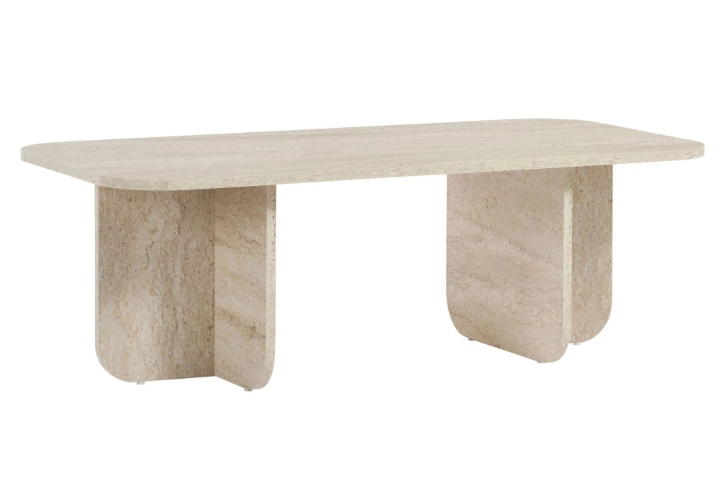 Tavolino in legno "Akira" 120 x 60 x 41 cm - Travertino