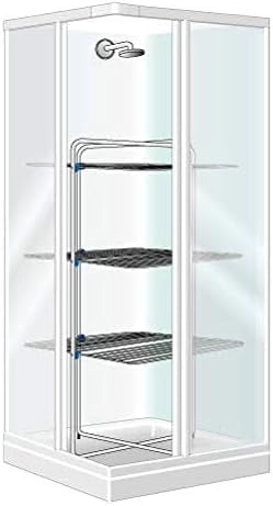 Stendibiancheria Modular 3 Piani in Acciaio Trattato 30 m 71 CMX71X132H