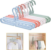 8 hanger per abito - organizzatore multifunzionale - 9 fori - stabile - hanger per armadio