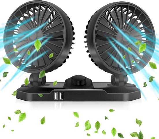 Ventilatore 12V rotativo a 360 gradi con basso livello di rumore - accessorio per climatizzazione automatica