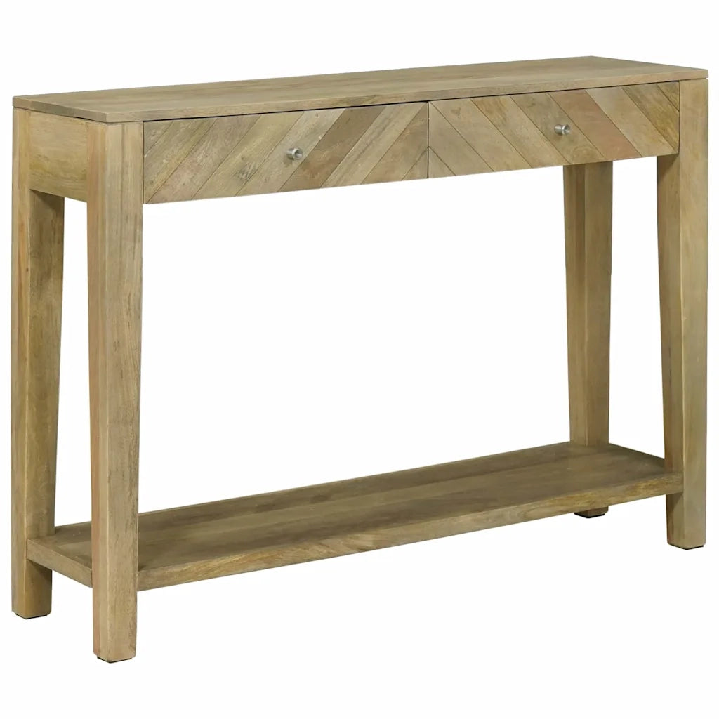 Tavolo consolle con cassetto Grigio naturale 110 x 30 x 80 cm