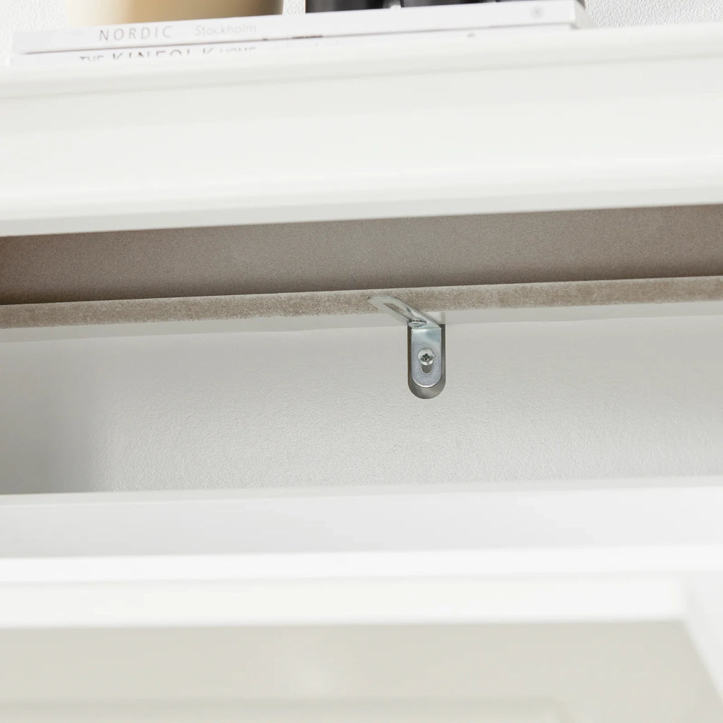 Scarpiera salvaspazio Slim con 3 ante Portascarpe Salvaspazio Regolabili 52x23x117cm Bianco FSR94-W
