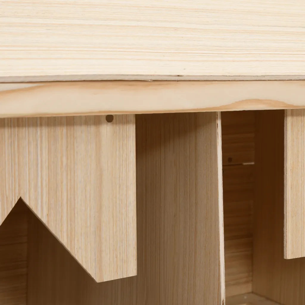 Casetta Cova per Galline 2 Scomparti 63x40x65 cm Legno di Pino 170651