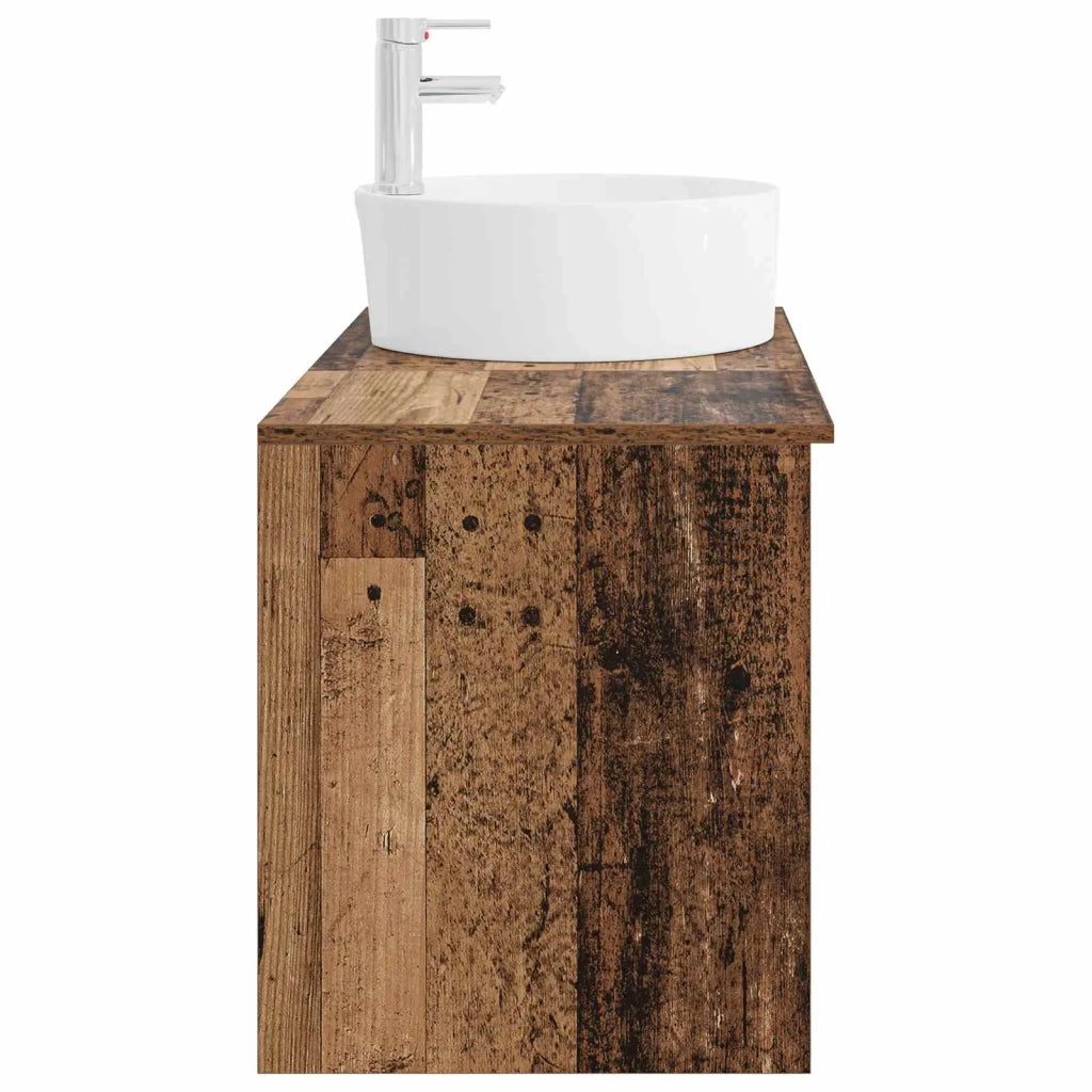 Set di mobili per il bagno 2 pz Legno antico 3403910