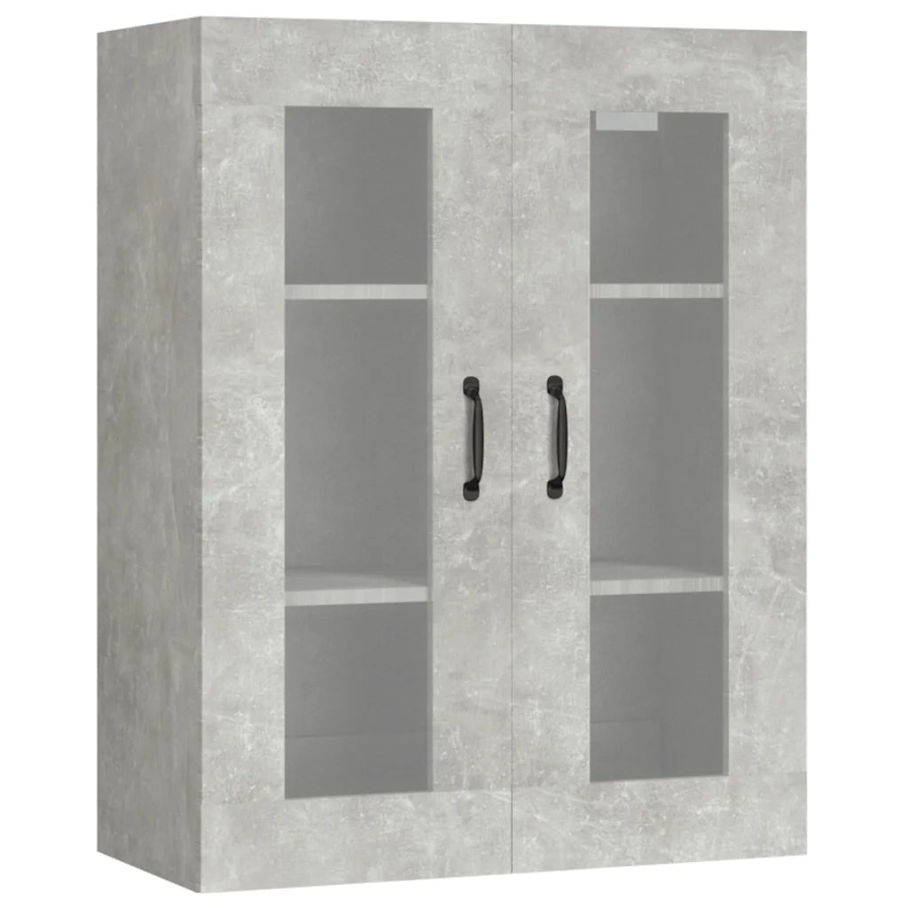 Armadietto Pensile a Parete Grigio Cemento 69,5x34x90 cm CFW5802847