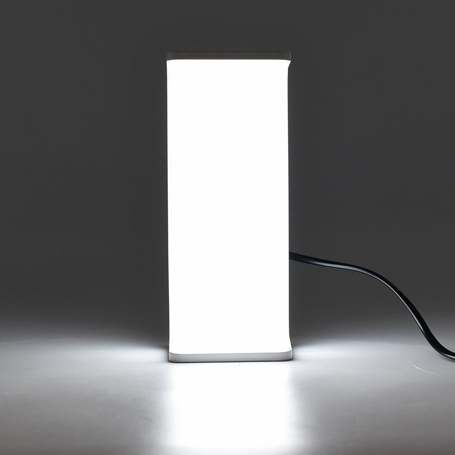 APPLIQUE DA ESTERNO A LED RETTANGOLARE LAMPADA DA PARETE MODERNA IN PVC BIANCO LUCE FREDDA 6500K - ILLUMINAZIONE EFFICIENTE