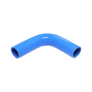 Tubo curvato in silicone a 90 gradi con inserto in tessuto, dimensioni 51x200x200 mm.
