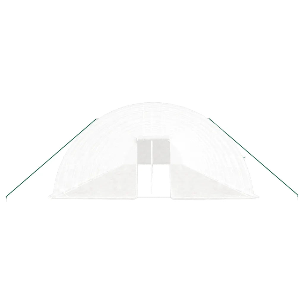 Serra con Telaio in Acciaio Bianco 144 mÂ² 24x6x2,85 m