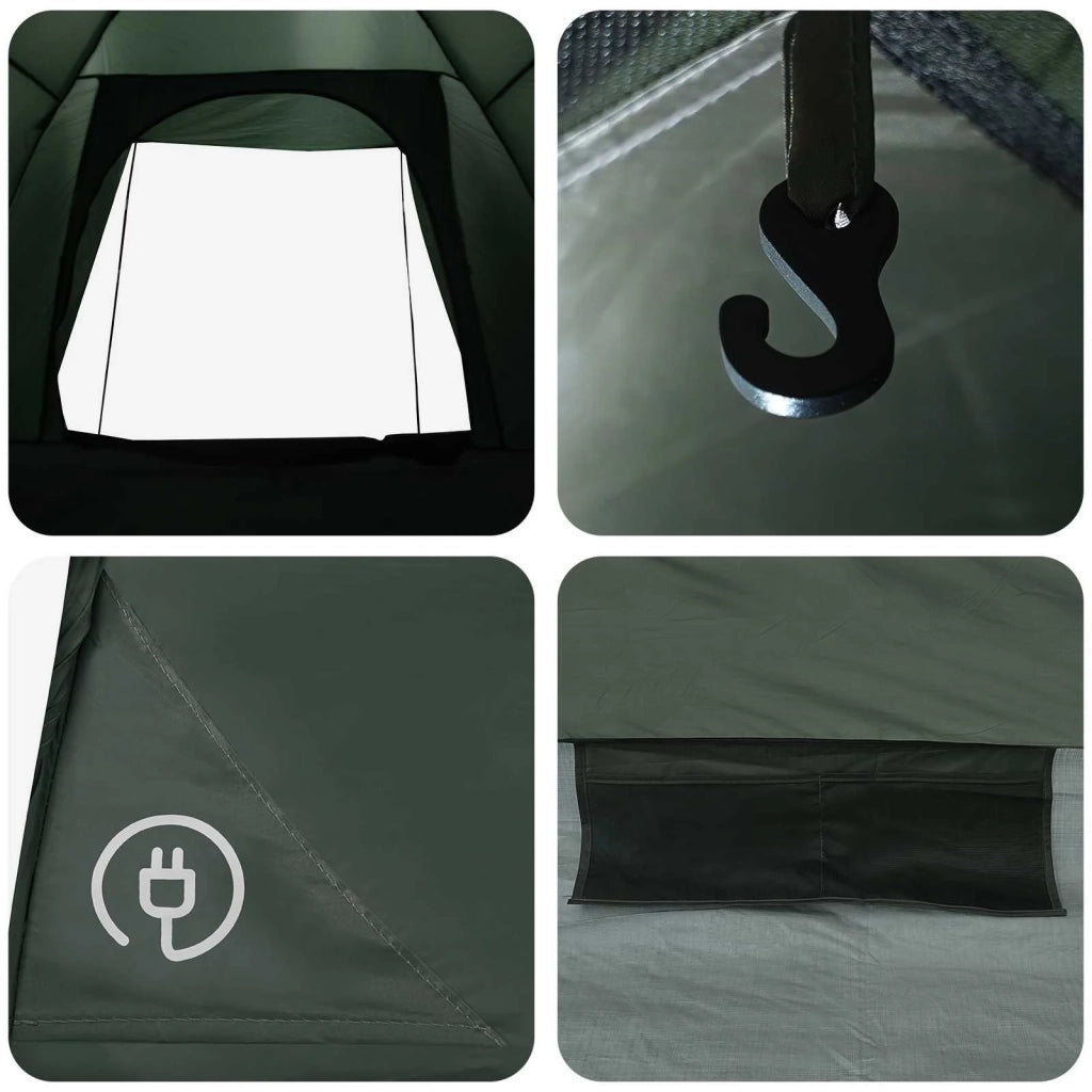 Tenda da campeggio con tetto Verde militare 190 x 140 x 105 cm 42028645