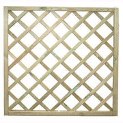 Pannello Grigliato Legno di Pino Impregnato 90x90 cm Quadrato da Giardino