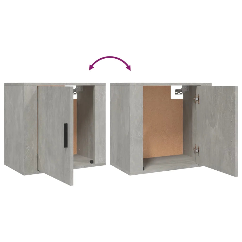 Comodini a Muro 2 pz Bianchi 50x30x47 cm 816873