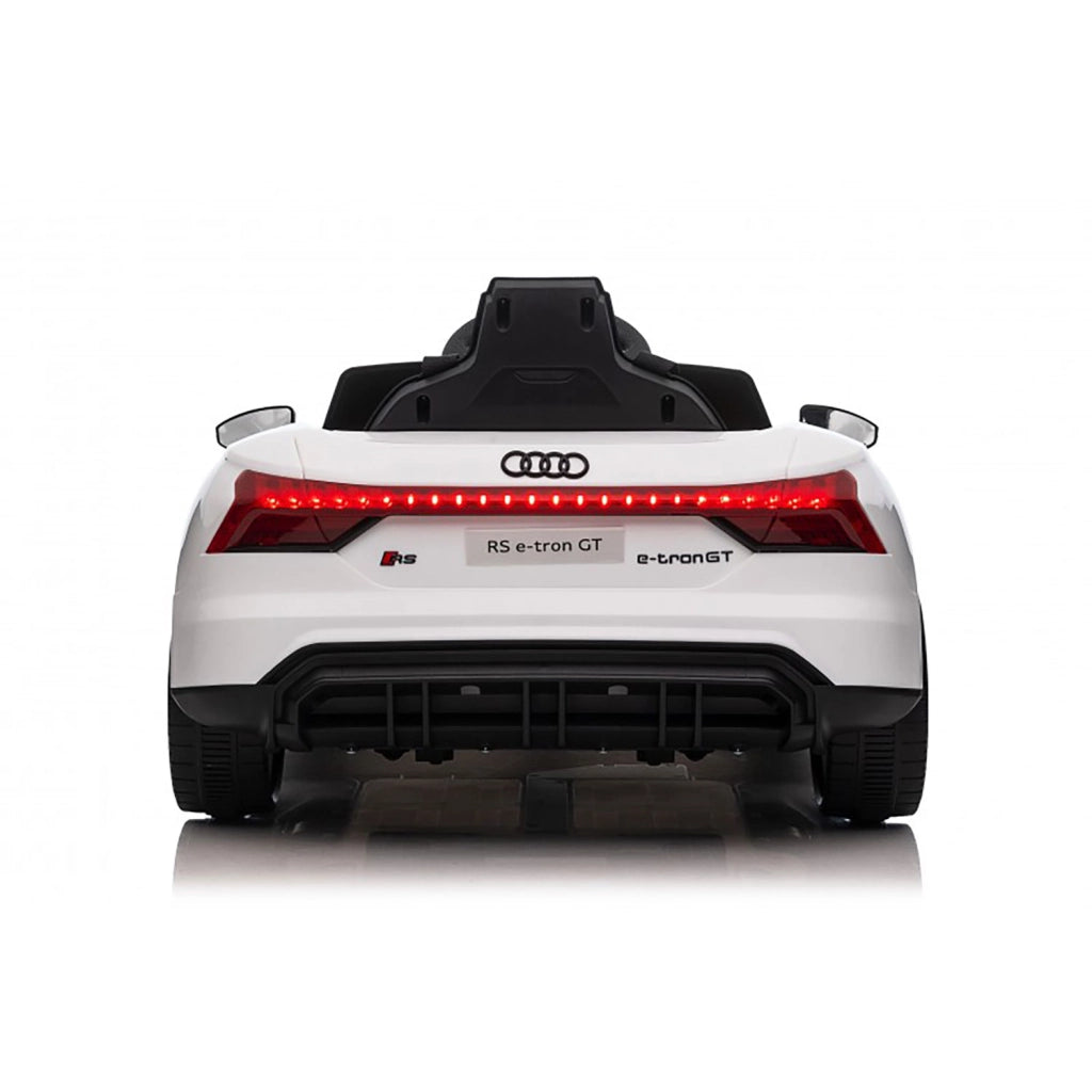 Macchina Elettrica per Bambini 12V Licenza Ufficiale Audi RS E-Tron GT con Telecomando Bianco