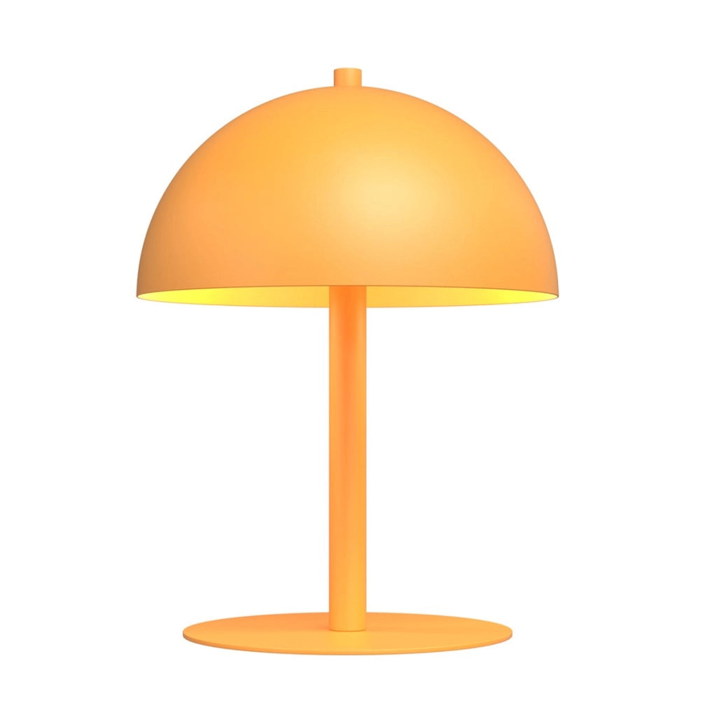 Lampada da tavolo Mogu in acciaio arancione