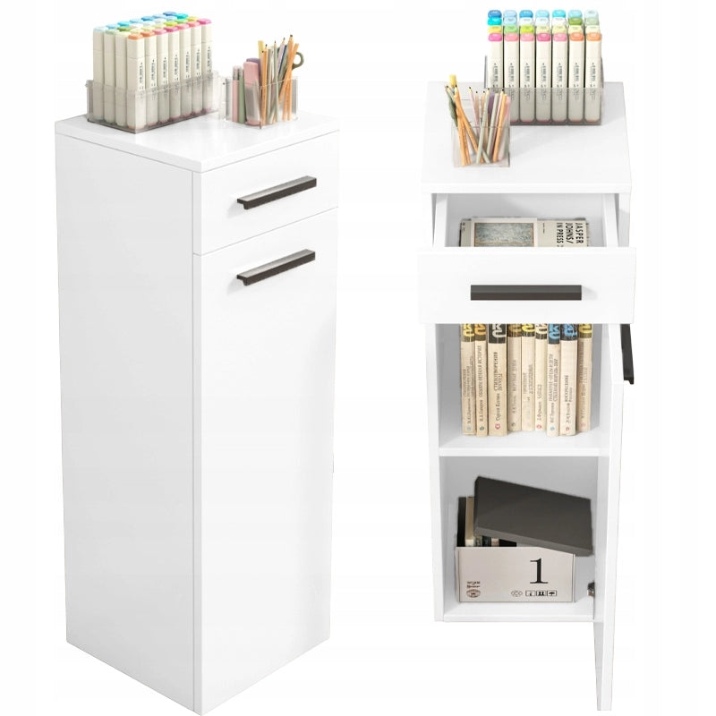 Libreria Bianca 30x30x85 cm Ideale per Ogni Ambiente
