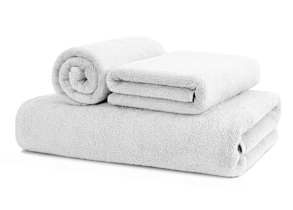 Asciugamani Salvietta Bagno In Morbida Spugna Modello Sophie Colore Bianco - Telo - Bianco