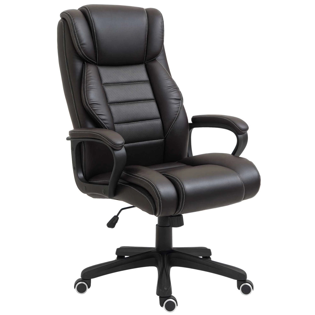Sedia da ufficio ergonomica con massaggio e schienale regolabile ¨C zephmum ¨C marrone
