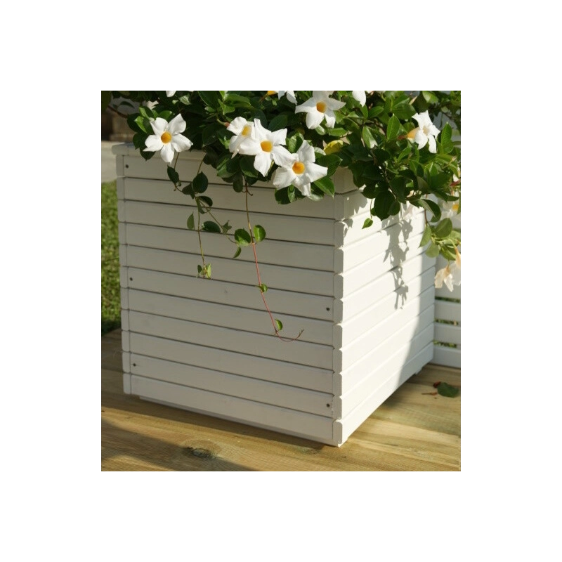 Fioriera Camelia Cm 40X40X40H Bianca Losa