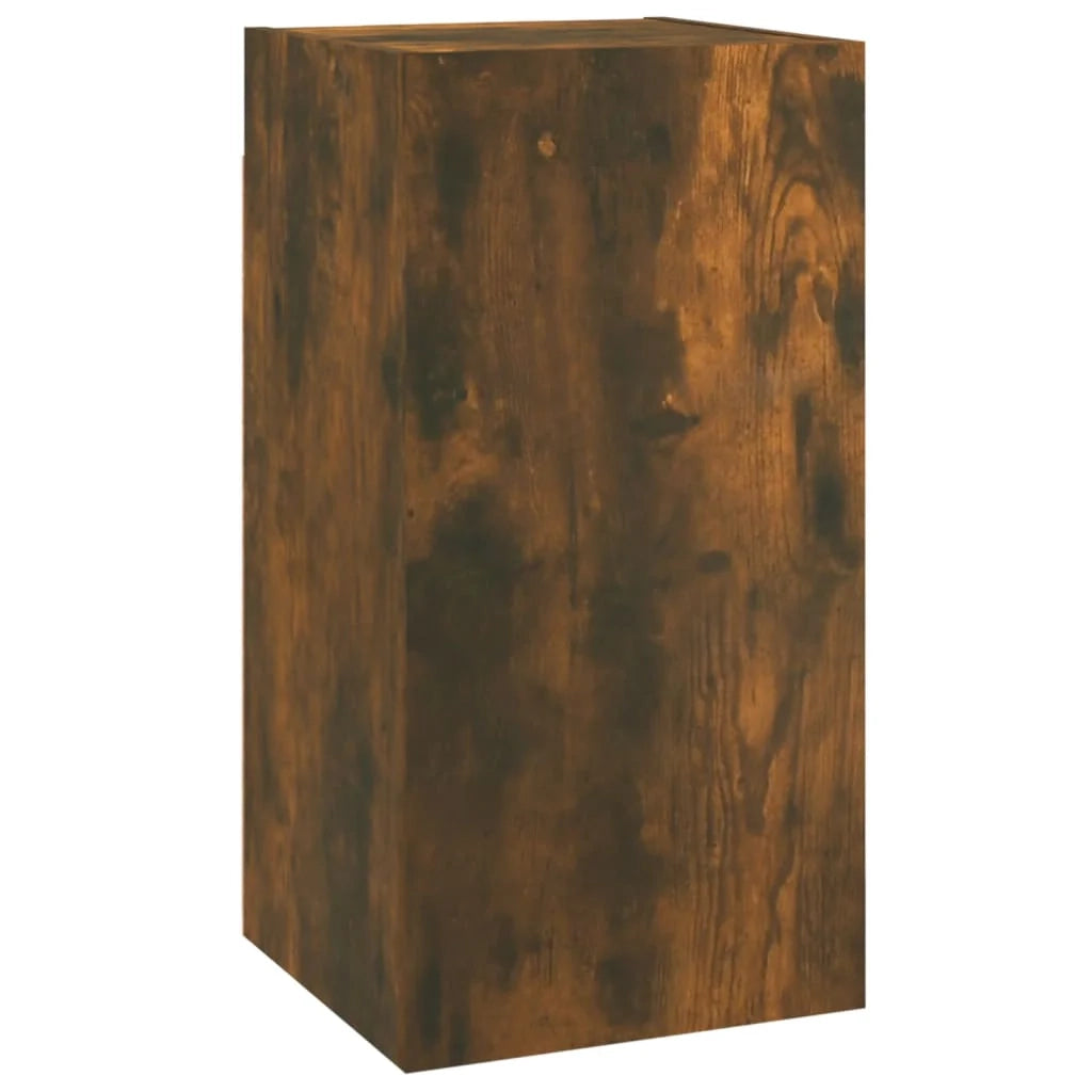 Mobile TV multimediale scaffale TV credenza mobile TV sala da pranzo soggiorno camera da letto rovere affumicato 30,5 x 30 x 60 cm legno ingegnerizzato marrone 02_0027371