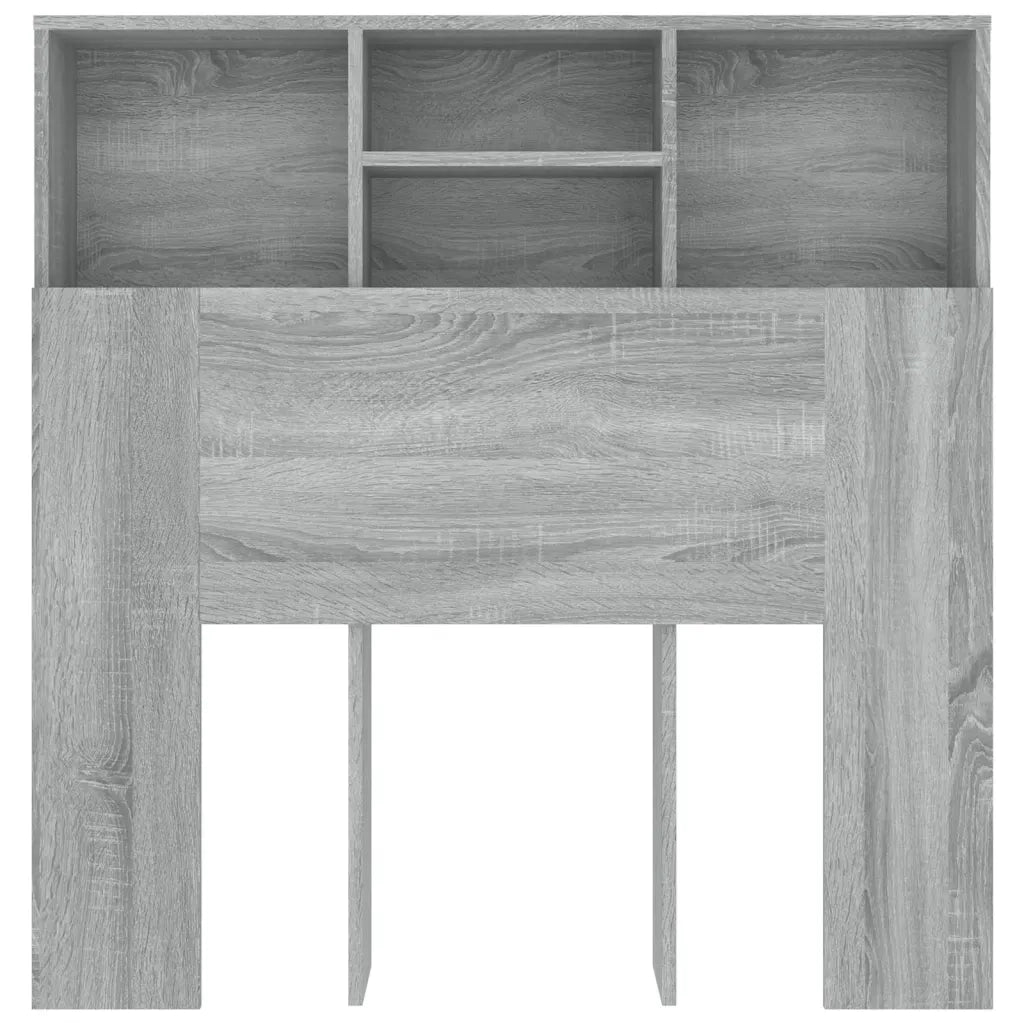 Testiera con Contenitore Grigio Sonoma 100x19x103,5 cm 817244