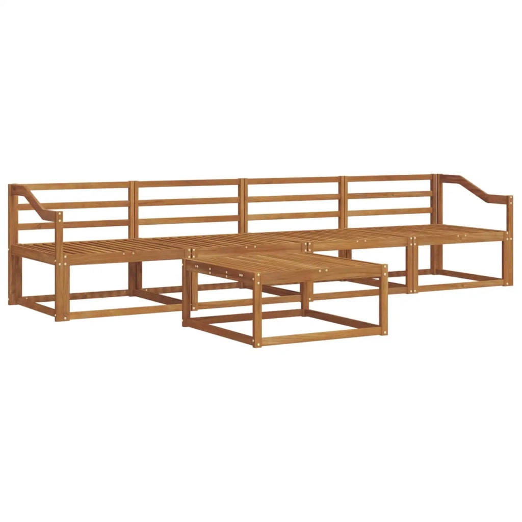 Set di divani da esterno 5 pcs Naturale