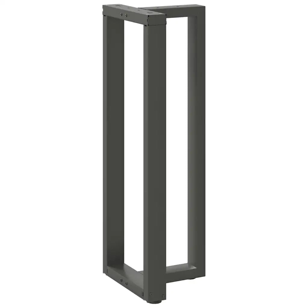 Gambe per tavolo da bar a forma di T 2 pz Antracite 40x35x(110-111) cm Acciaio 4013098